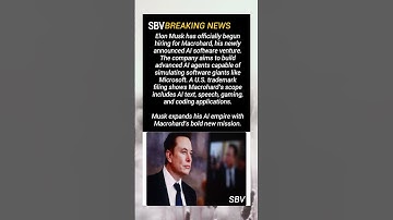 Elon Musk Launches Macrohard — A Bold New AI Software Venture #ElonMusk #Macrohard #AI
