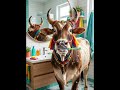 Brushing bull