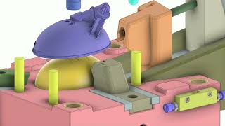 Injection mold design animation-003 screenshot 5