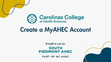 Create a MyAHEC Account - CCHS Students ONLY!