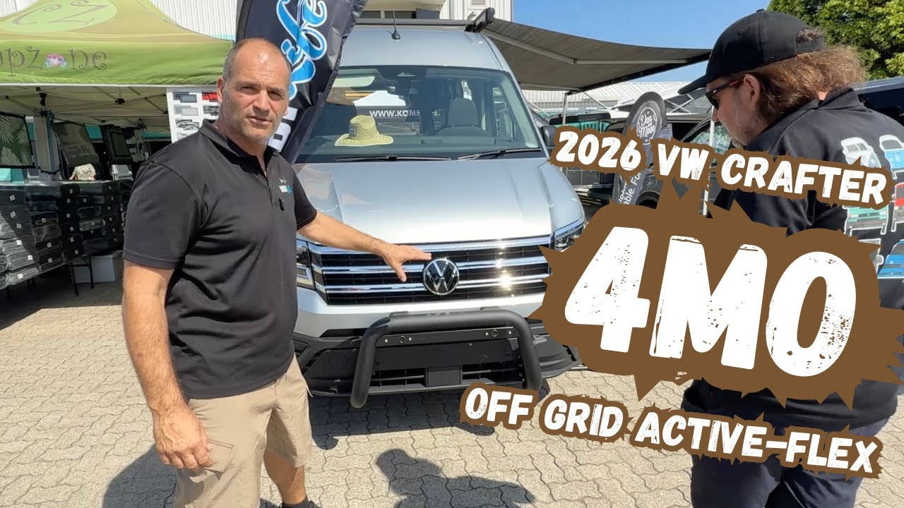 VW Off Grid Crafter MWB 4MO Active-Flex 2026 года выпуска с увеличенной полной массой до 3,88 т.