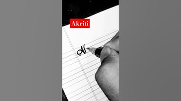 Akriti || comment your name || #calligraphy #nameart #fyp #fypage #foryou