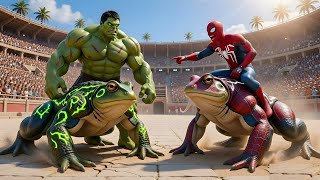 🐸🕷SPIDERMAN gewinnt die legendäre Froschrennmeisterschaft – Epische Rennherausforderung screenshot 4