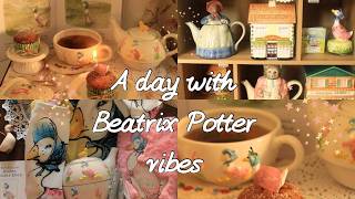 A day with Beatrix Potter vibes📚/ Jemima Puddle-Duck basket🪿/prepariamo un cesto cozy/ tea time☕