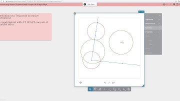Constructing Trapezoid w/Compass Straightedge (Inclusive Definition)