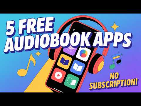 Capa de 5 Best FREE Audiobook Apps