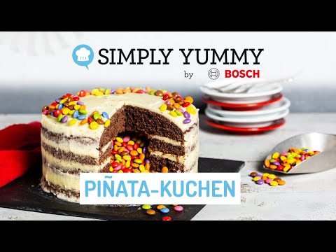 Piñata Kuchen mit bunter Füllung SIMPLY YUMMY