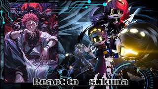 Murder drones react to sukuna | gojo satoru | jujutsukaisen | cyn | FPE | Gacha life 2