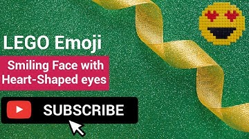 How to make LEGO Emoji | Smiling Face with Heart-Shaped eyes | Make & Create "How To"
