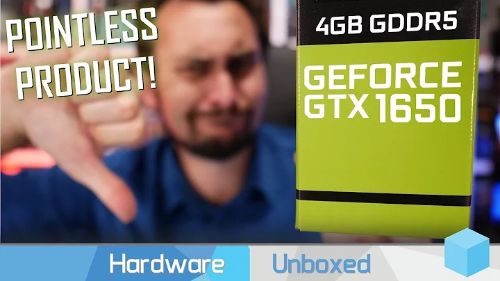 Nvidia GeForce GTX 1650評測，$150的顯卡真是糟糕的價值