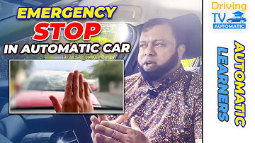 Emergency Stop In Automatic Car | Learn To Do The Emergency Stop In The Driving Test!