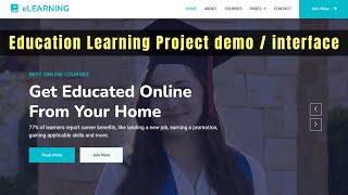 Education learning website project demo | dit 2nd semester project