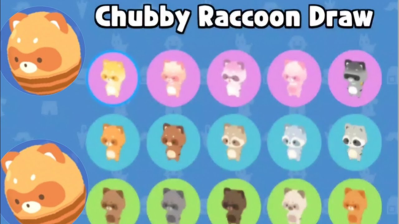 [PlayTogether] Chubby Raccoon Draw - YouTube