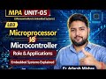 L03 | UNIT-05 – Microprocessor vs Microcontroller | Role &amp; Applications in Embedded Systems | Notes✅