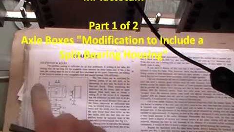 Making a Beginners Steam Loco  ("Axle Boxes" Prototype Split Bearing) Part 1 of 2 "mr factotum"