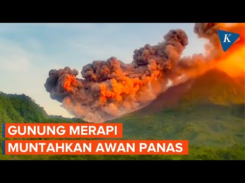 Detik-detik Gunung Merapi Muntahkan Awan Panas Sejauh 1,6 Kilometer