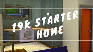Sims 4 Speed Build: 19K Starter House