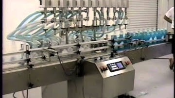 Small Frame Automatic Overflow Filling Machine - 16oz Mouthwash - 110 BPM