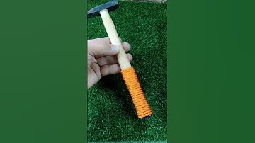 Be sure to remember this trick! How can you easily make a comfortable handle on a hammer? #Tricks