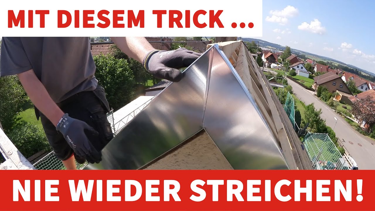 Tutorial: Gesimsabdeckung – Innenecke 90° mit Schiebenaht (💪💪)