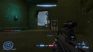 Halo Infinite 🎯 Hail Mary Sticky Grenade Throw Across The Map 🔥 on Halo 3 Map Blackout 
