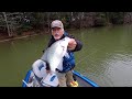 Crappie Fishing, Long Rod Jigging & Spinning Rod Using Cork, Lake Monticello.