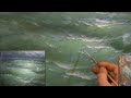 Видеоурок по живописи маслом морской пейзаж волны