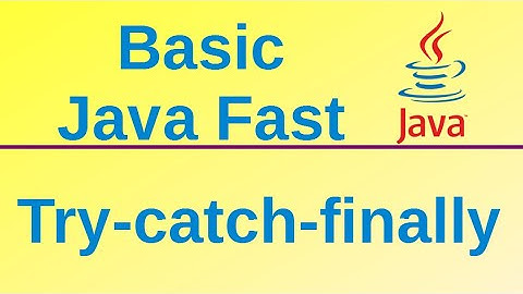 Try-catch-finally blocks for exception handling - Basic Java Fast (42)