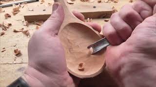 How to make a wooden spoon, wood carving