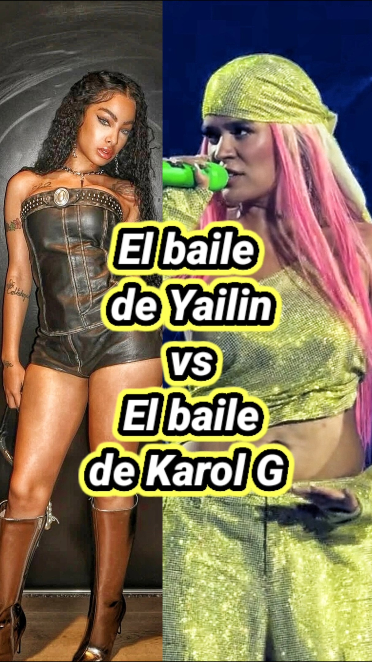 El baile de Yailin vs El baile de Karol G. #karolg #yailinlamásviral