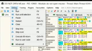 How to do reverse Engineering without searching for strings ; debugging without string references screenshot 2