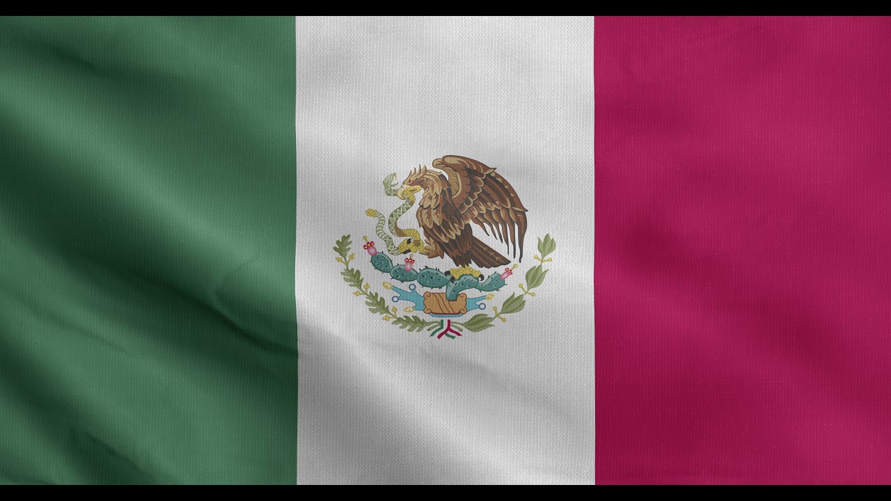 Mexico waving flag loop free download 4k
