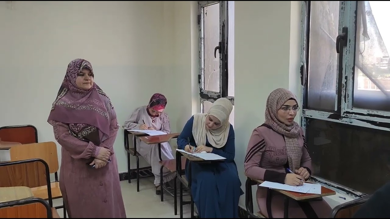 عميد كلية الإمام الكاظم للعلوم الإسلامية الجامعة، يتفقد الامتحان التنافسي للمتقدمين للدراسات العليا.