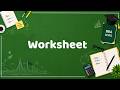 Worksheet  | BBA | 2026 | Financial Accounting | Learn how to solve Worksheet  math