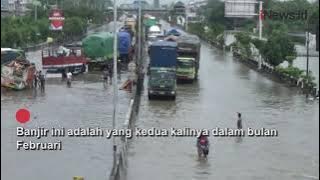 Banjir Pantura Rendam Kaligawe Semarang Picu Kemacetan