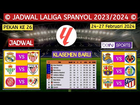 hktoto368 x easytoto - Jadwal  Liga Spanyol  Pekan Ke 26~Real Madrid Vs Sevilla~Live  di Bein Sports~Laliga 2023/2024