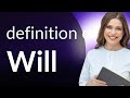 Will | what is WILL definition