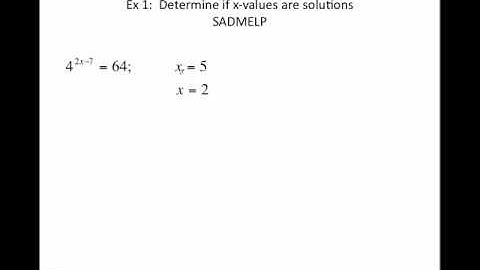7.4 Solving Exponential and Logarithms