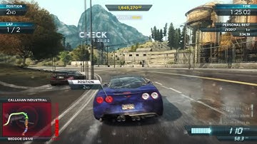 NFS: Most Wanted - Chevrolet Corvette ZR1 Red Shift Circuit Race [NFS01]