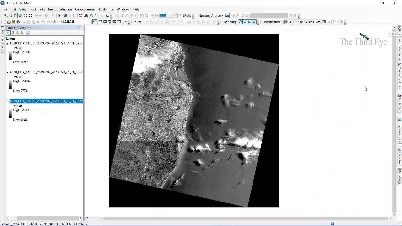 Download band wise Landsat 8 Data and combine them using ArcGIS ...