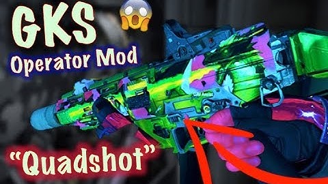 *First Time Trying* The GKS Operator Mod "Quadshot" (Surprisingly Good) | Black Ops 4