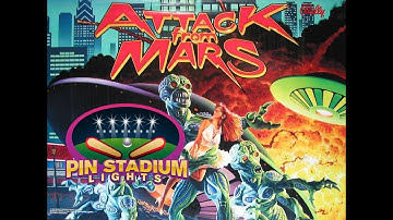 Attack from Mars Pinball Mods: Chicago Gaming with Pin Stadiums LED Pinball Lighting