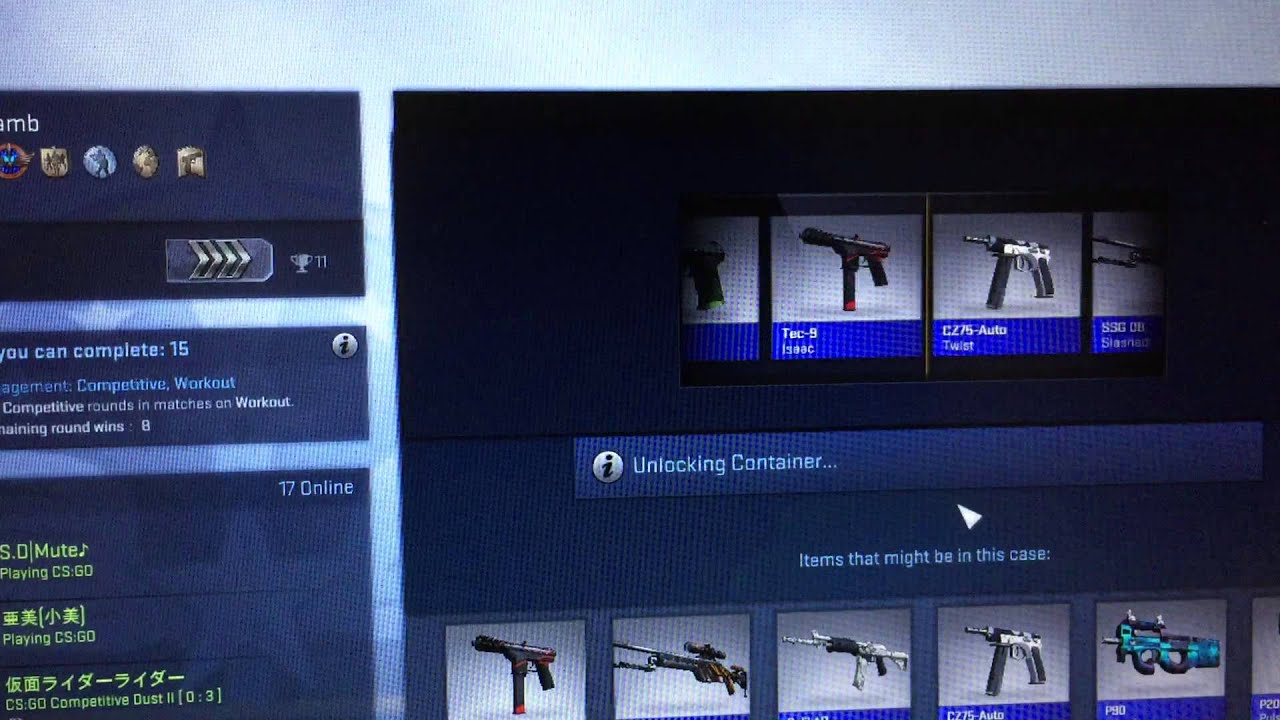 CS:GO HUNTSMAN CASE UNBOX - YouTube