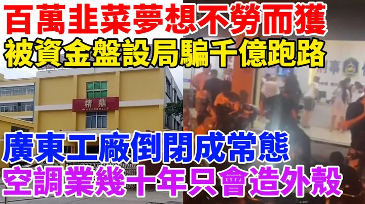 超千億小豬優版資金盤爆雷！百萬韭菜夢想不勞而獲，結果慘遭騙局！廣東工廠倒閉成常態！中國空調業幾十年只會造外殼！ - 天天要聞