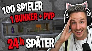 Ihr glaubt es NIE: Das ist NACH 24H mit PVP im 100 SPIELER BUNKER passiert!