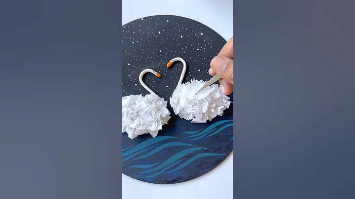 Easy Tissue Paper art😍 #easy #diy #craft #shorts thumbnail