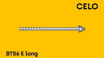 How to fix clamps with concrete screws through insulation? BTS6 E with connecting thread