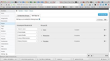 Collaborative Essay Group Assignment in Canvas