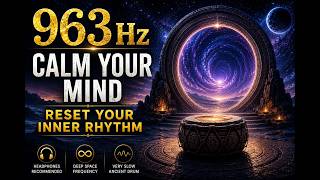 963 Hz Meditation — Calm Your Mind & Reset Your Inner Rhythm | Cosmic Frequency