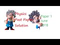 CSEC - Physics Paper 1 (June 2018) || Corrections in the description!!!